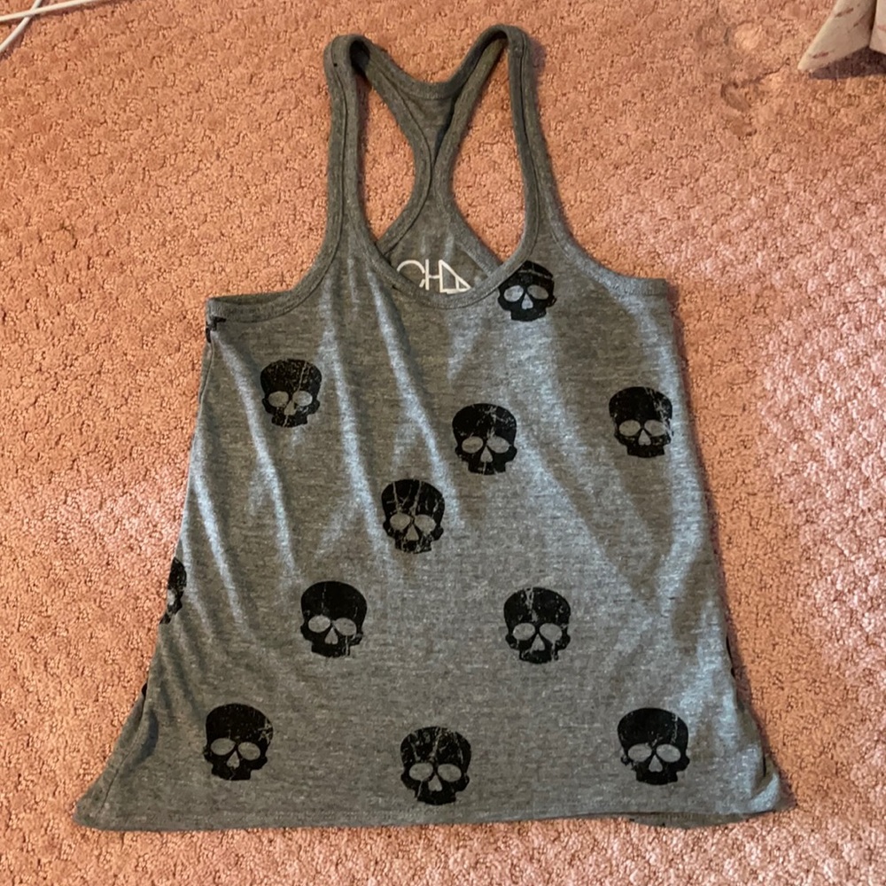 chaser skull tank top